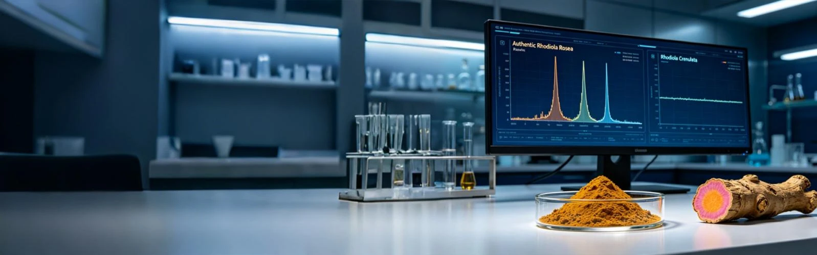 Comparative HPLC Chromatogram Rosea vs Crenulata
