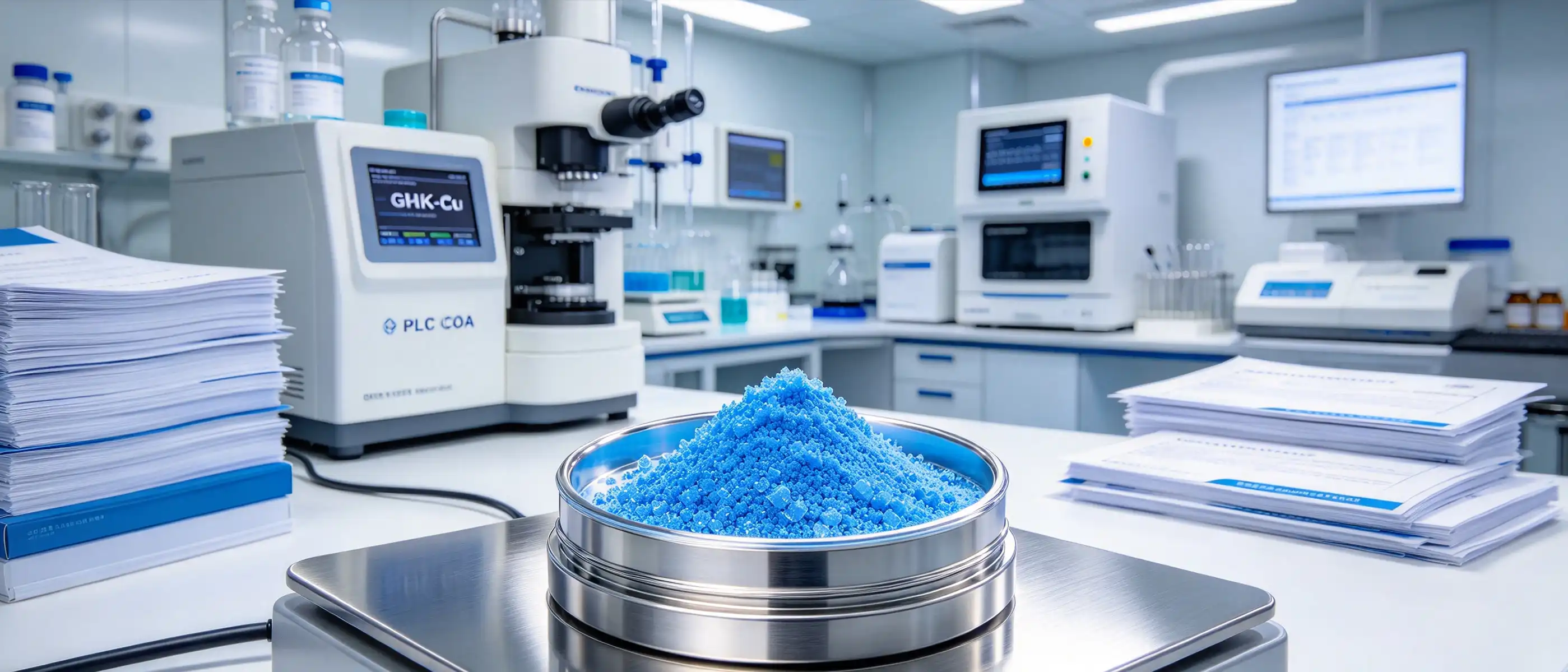Stop Carbomer Chelation Sourcing 990 Copper Tripeptide-1 GHK-Cu API 1